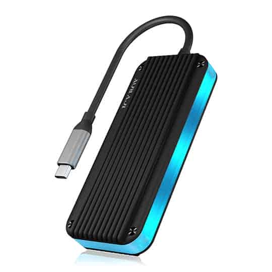 ICY BOX RGB M.2 NVMe SSD USB-C Gen2 External SSD Enclosure